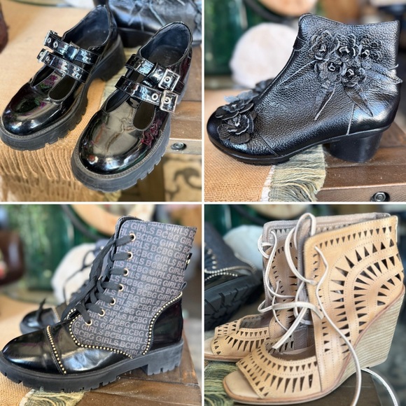 Shoes - SHOES BUNDLE SIZE 5.5-6 booties & wedges small size shoes